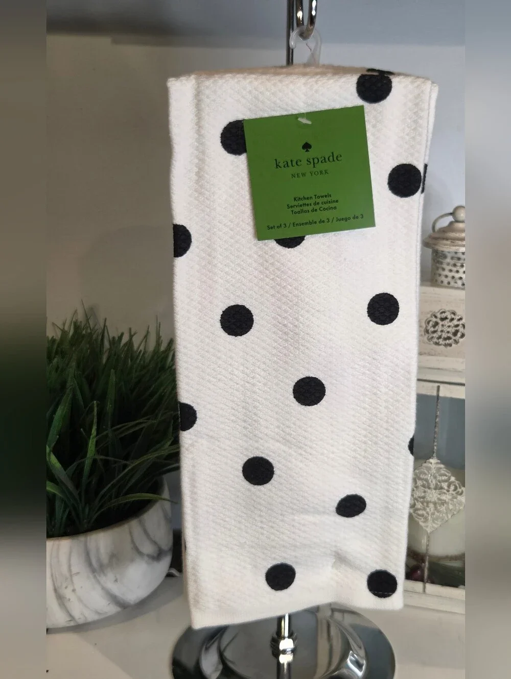 Kate Spade Polka Dot Kitchen Towel - Set Of 3